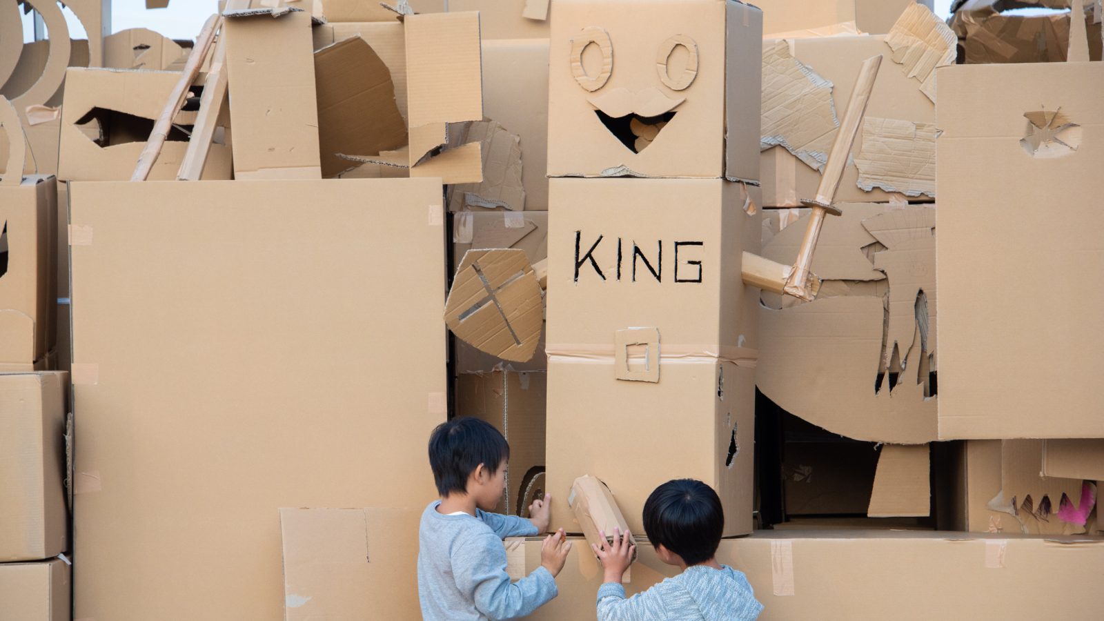 A Communal Cardboard Monument to Ueno