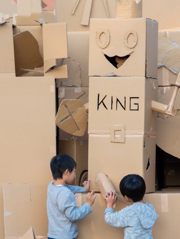 A Communal Cardboard Monument to Ueno